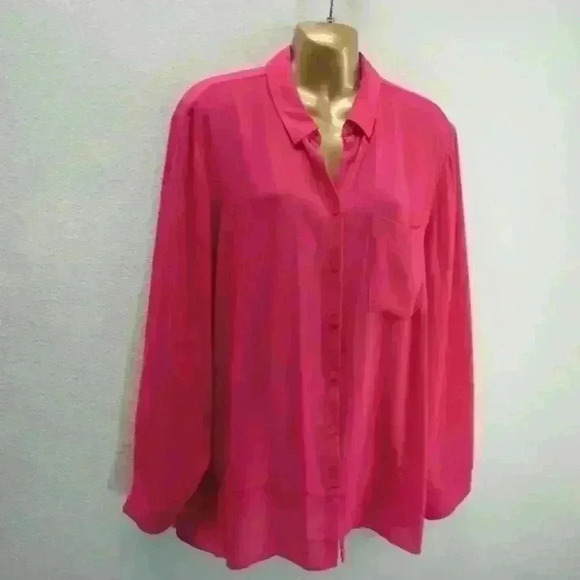 Chicos pink blouse size 2 - Picture 1 of 3
